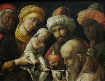  Mantegna Art Painting - The Adoration of the Magi Renaissance painter Andrea Mantegna